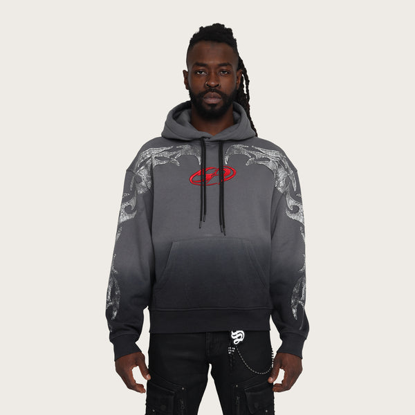 Oversized Scorpion Hoodie - Black