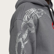 Oversized Scorpion Hoodie - Black