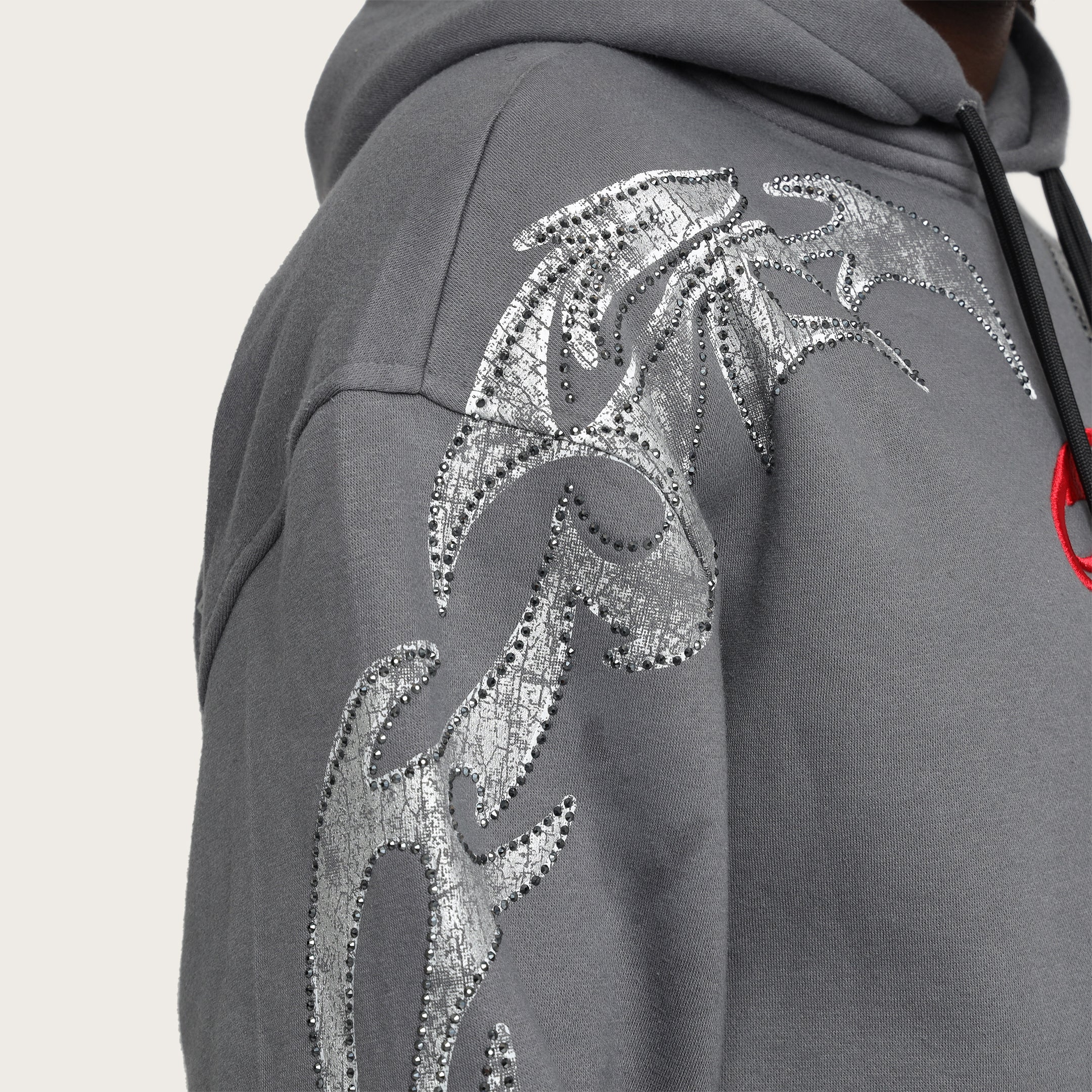 Oversized Scorpion Hoodie - Black