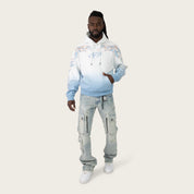 Oversized Scorpion Hoodie - Chalk