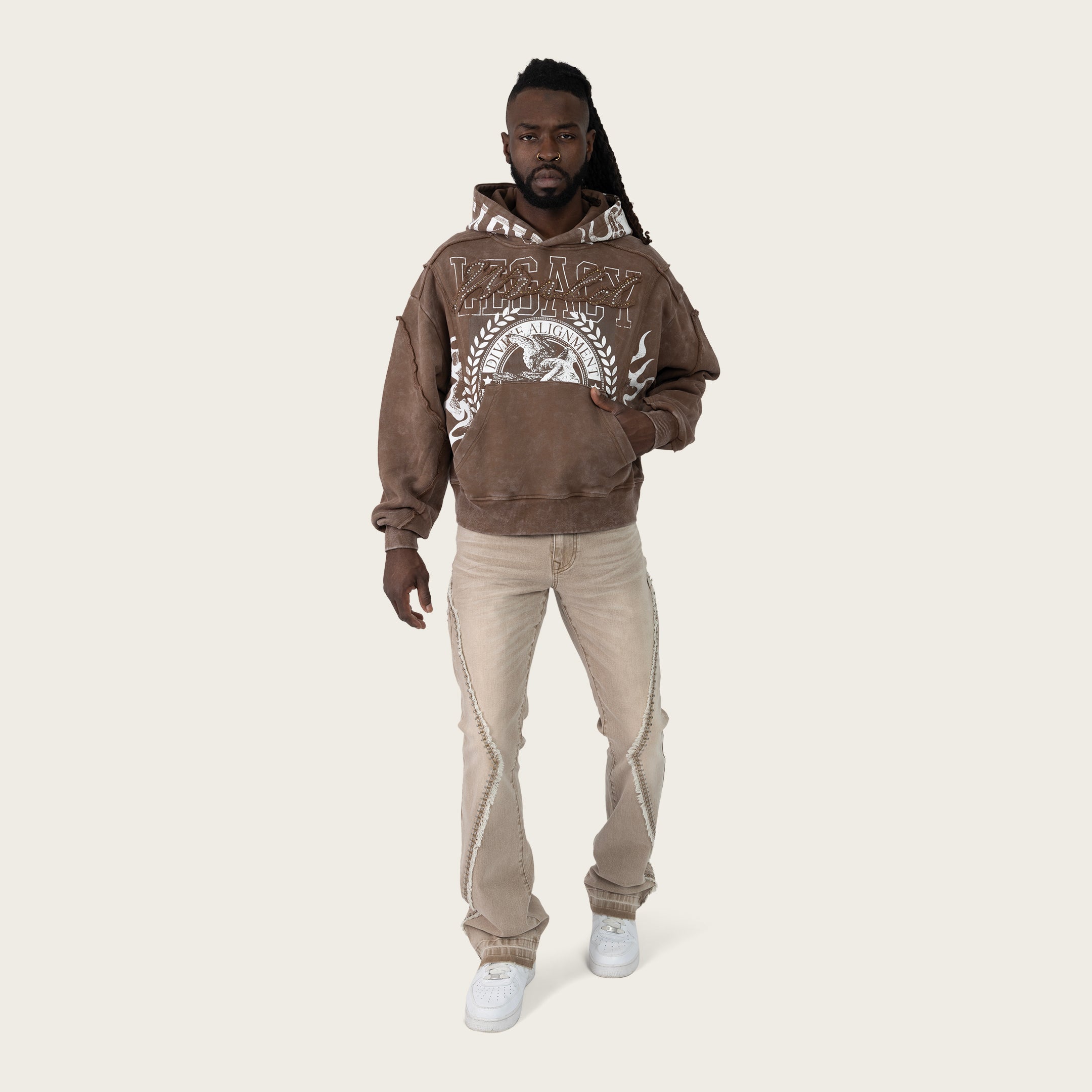 Oversized World Legacy Hoodie - Mustang