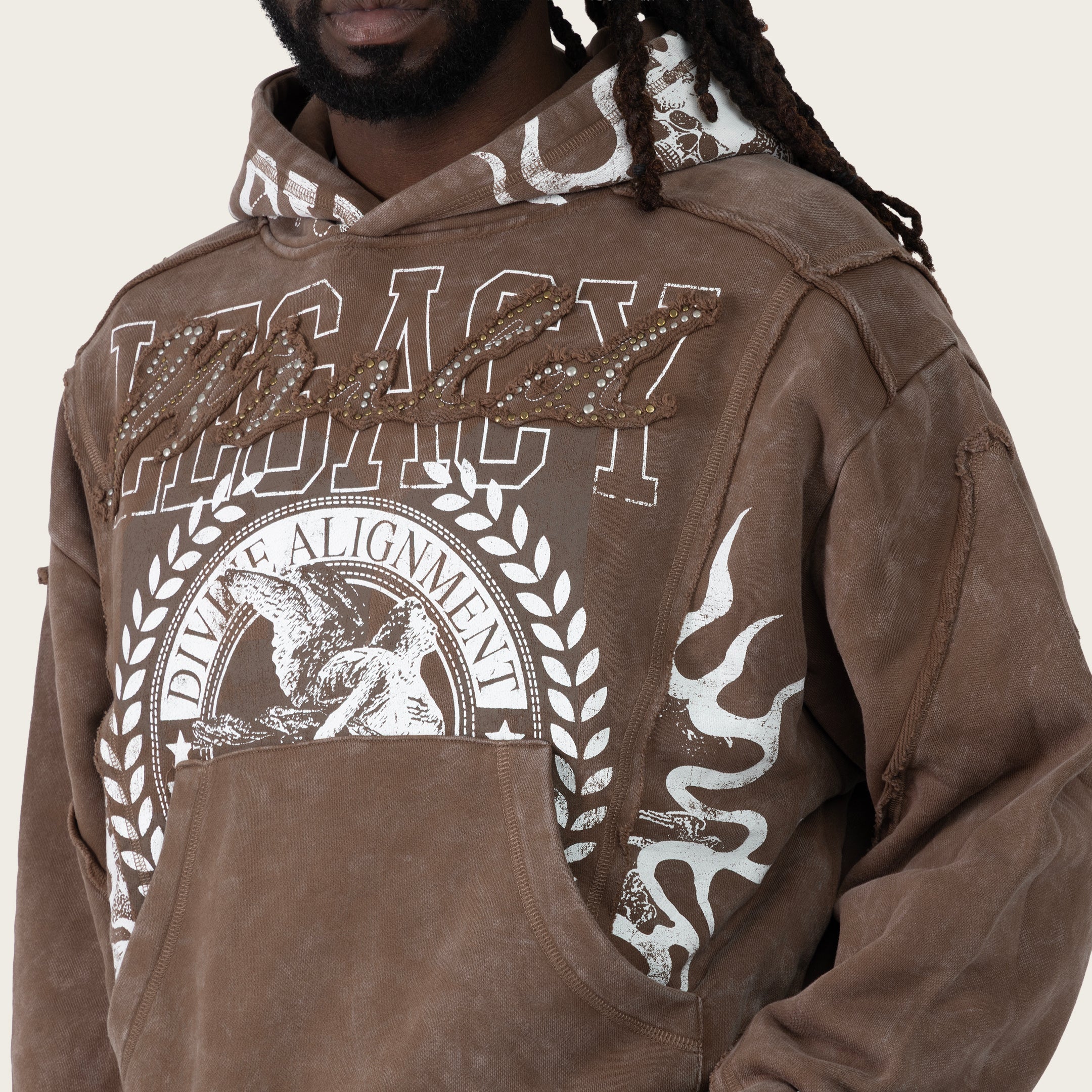 Oversized World Legacy Hoodie - Mustang