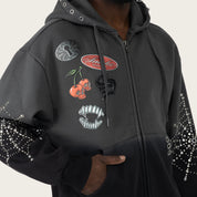 Oversized No Rules Fleece Hoodie - Black