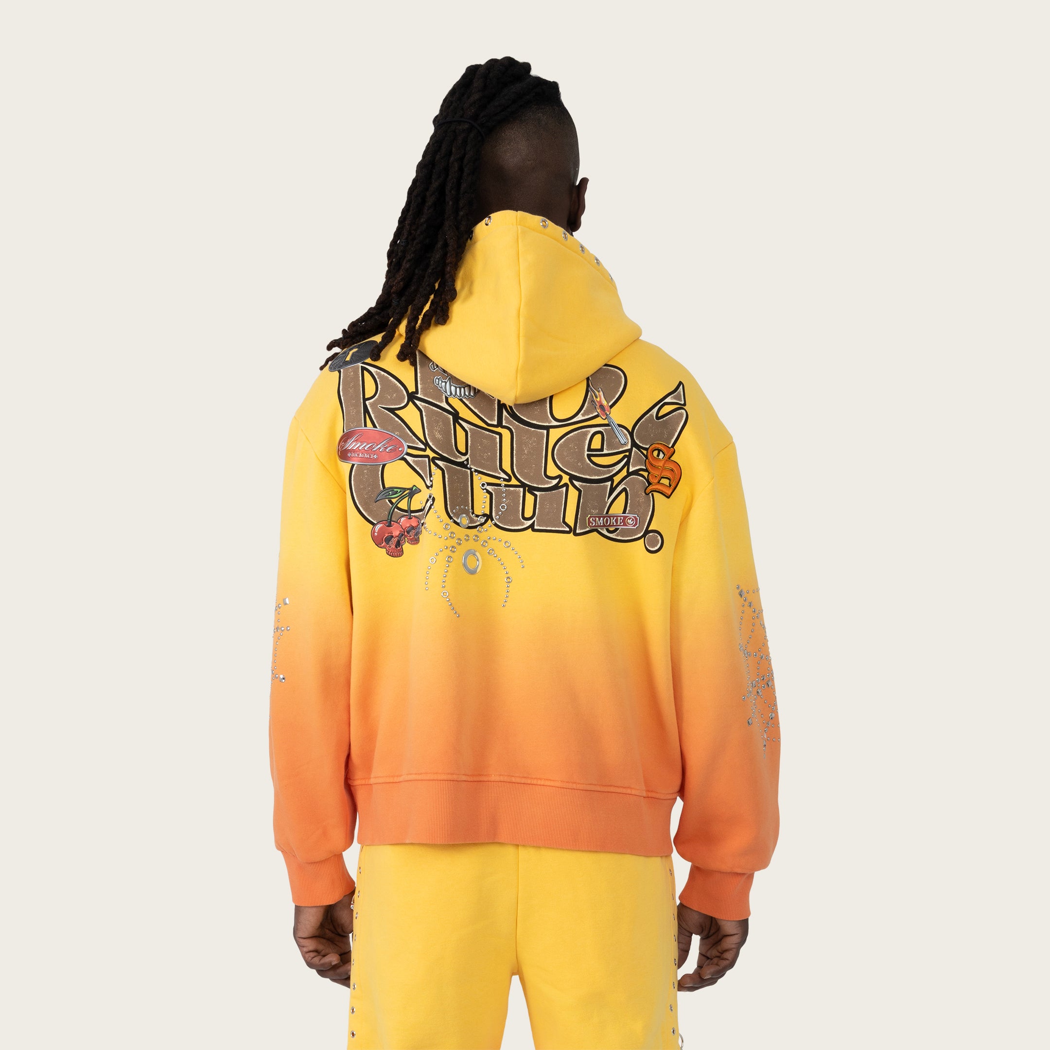 Oversized No Rules Fleece Hoodie - Daffodil