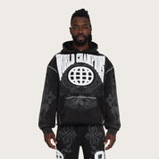 Oversized Champion Fleece Hoodie - Black