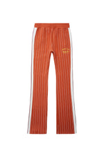 Pin Striped Varsity Track Pants - Cinnamon
