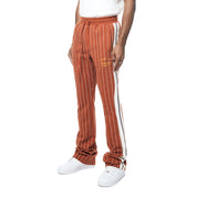 Smoke Rise Pin Striped Varsity Track Pants - Cinnamon