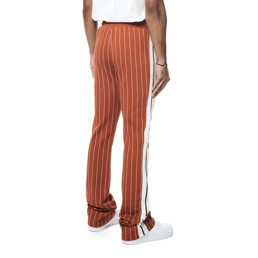 Smoke Rise Pin Striped Varsity Track Pants - Cinnamon
