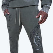 Stacked Luxe Club Fleece Pants - Moss