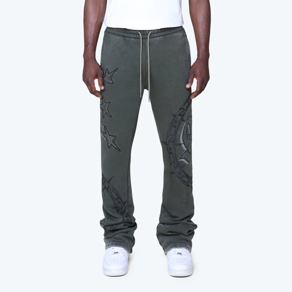 Stacked Luxe Club Fleece Pants - Moss