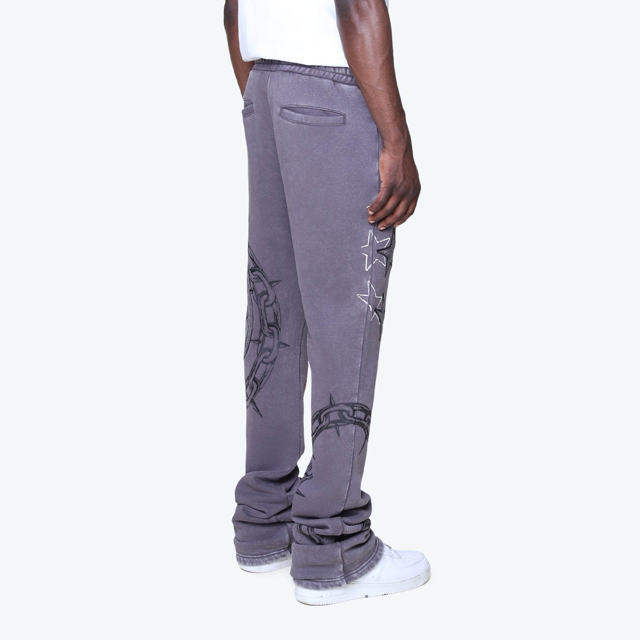 Stacked Luxe Club Fleece Pants - Talon