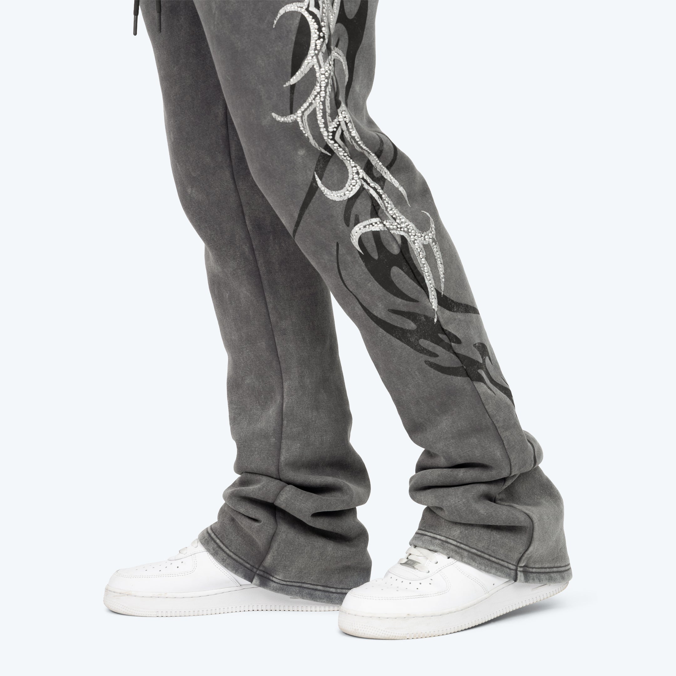 Stacked Eternity Fleece Pants - Asphalt