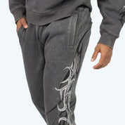 Stacked Eternity Fleece Pants - Asphalt