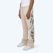Stacked Eternity Fleece Pants - Clay