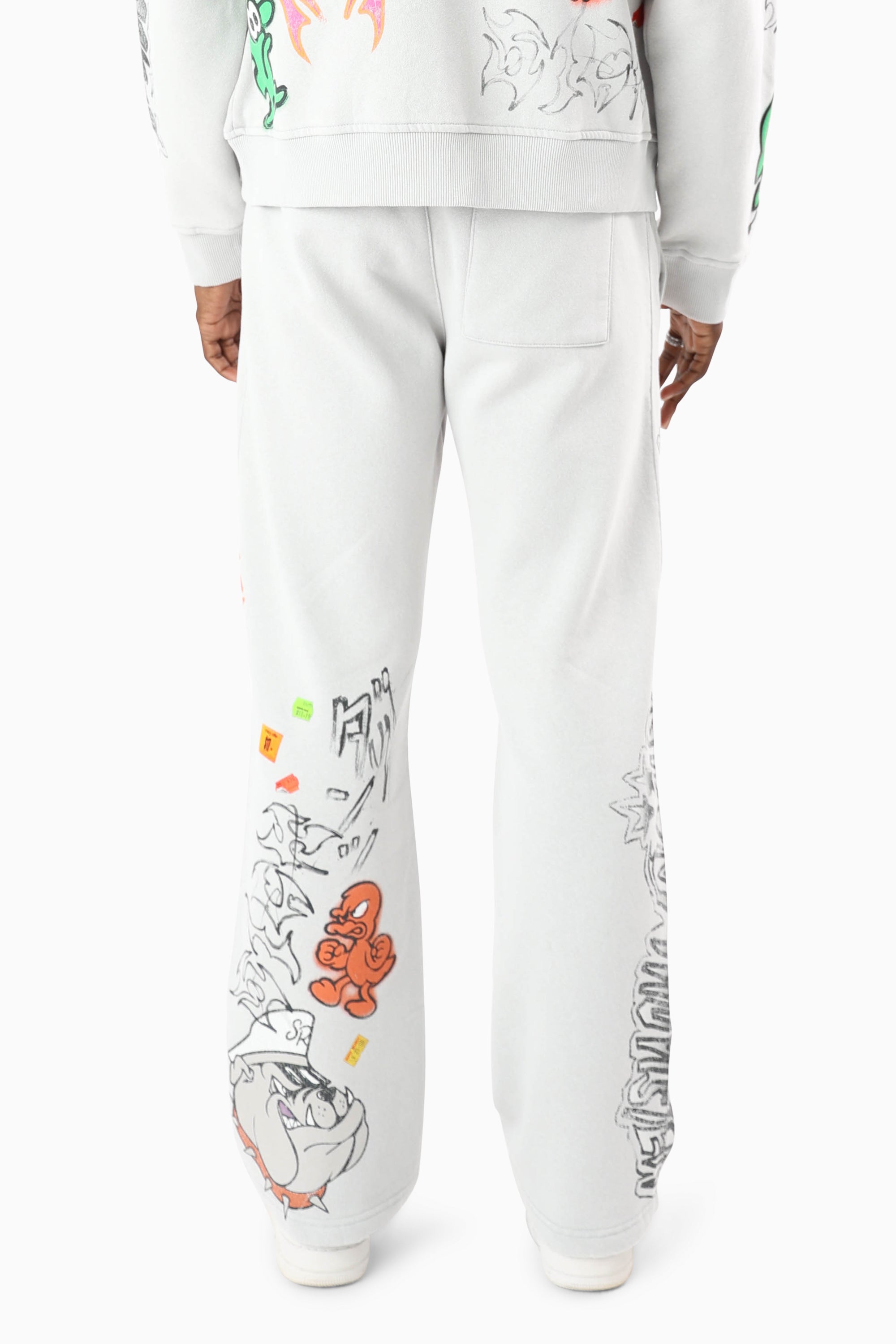 Doodle Fleece Pants - Microchip