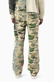 Royalty Colorblock Fleece Pants - Wood Camo