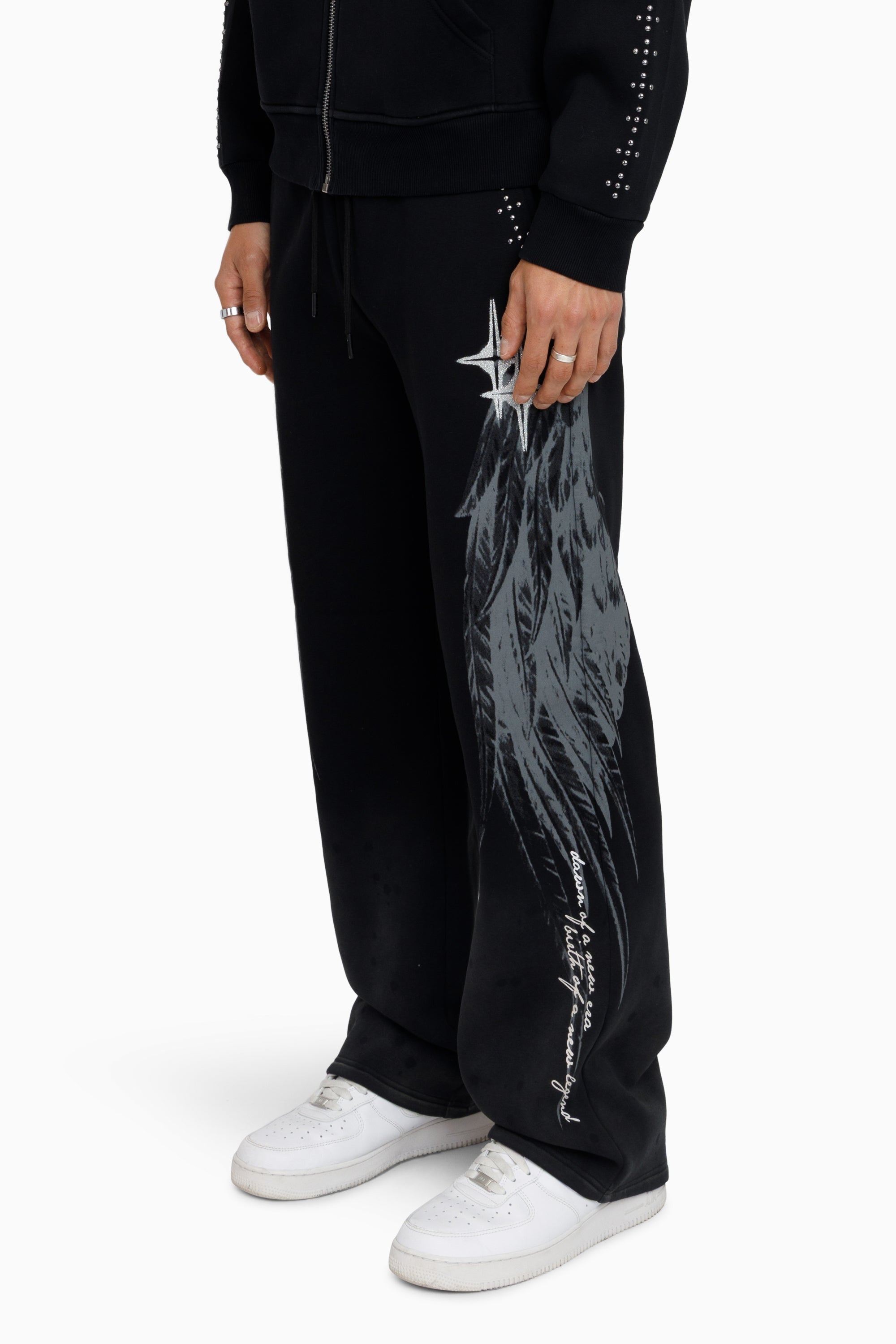 Sacred Dawn Fleece Pants - Black