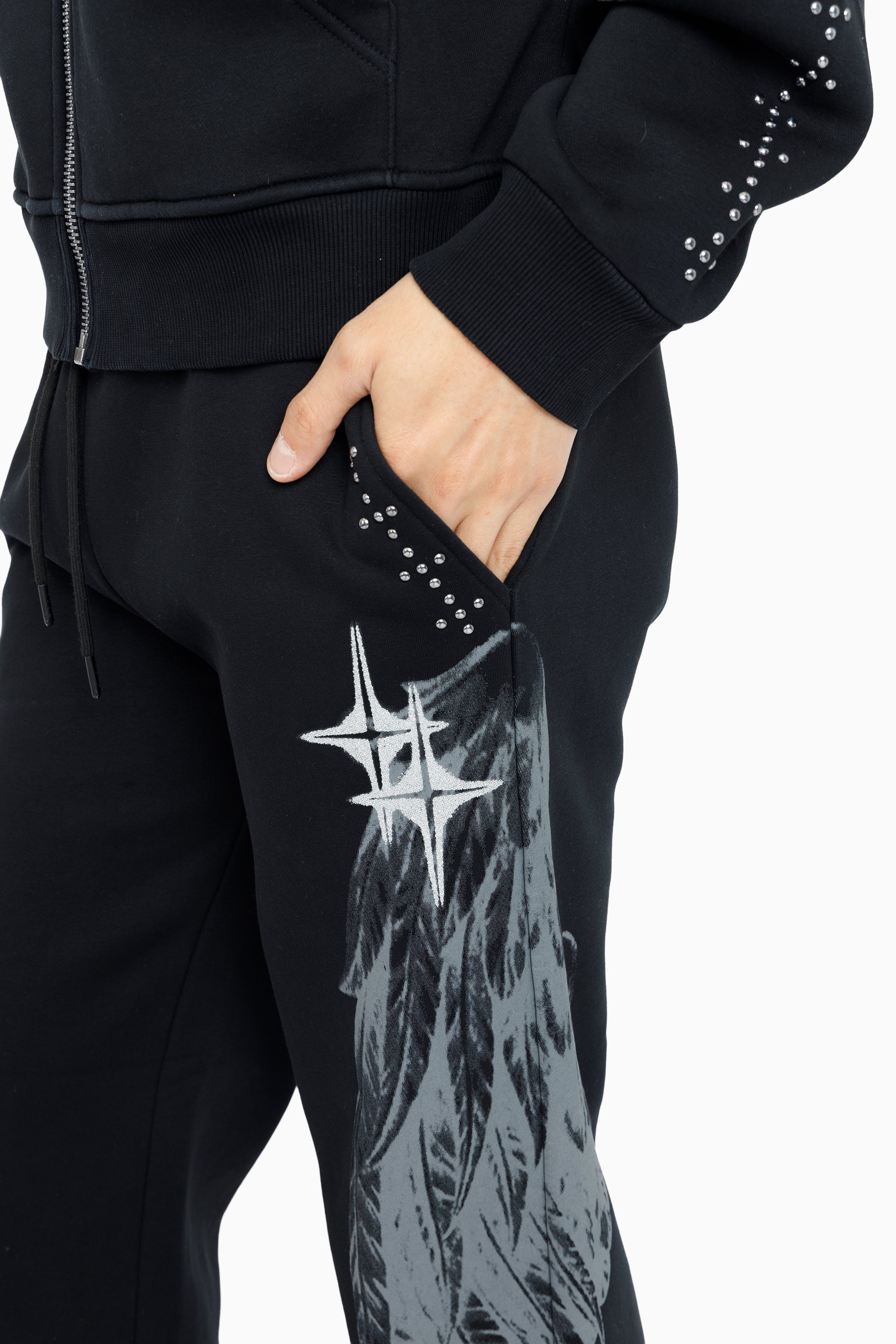Sacred Dawn Fleece Pants - Black