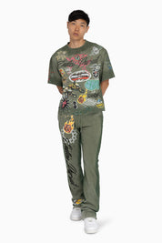 Endless Pursuit Fleece Pants - Vintage Army