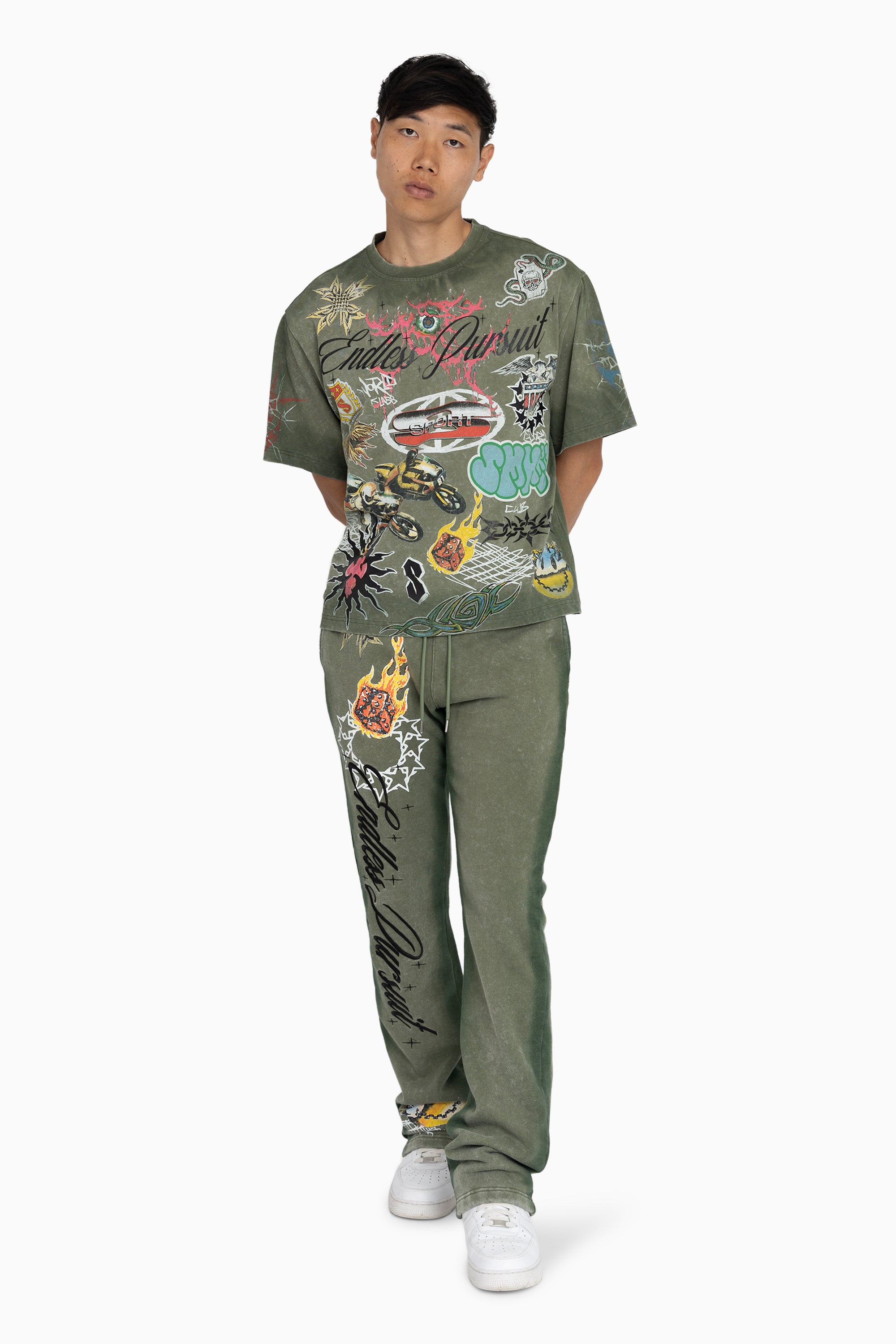 Endless Pursuit Fleece Pants - Vintage Army