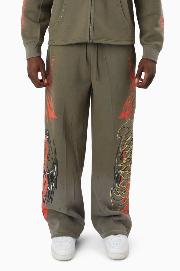 Relentless Fleece Pants - Olive