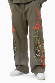 Relentless Fleece Pants - Olive