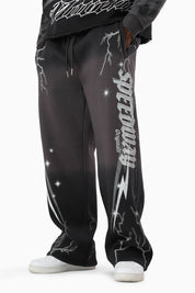 Speedway Dip Dye Fleece Pants - Black