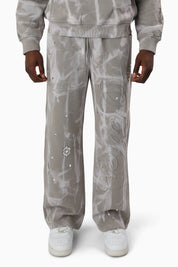 Tethers Jeweled Fleece Pants - Elephant