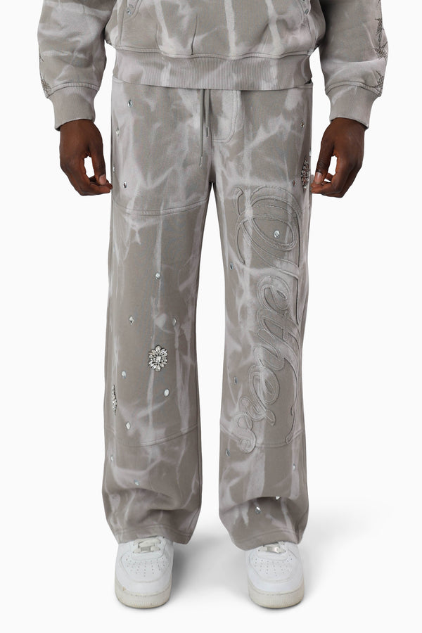 Tethers Jeweled Fleece Pants - Elephant