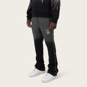 Stacked No Rules Fleece Pants - Black