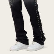 Stacked No Rules Fleece Pants - Black
