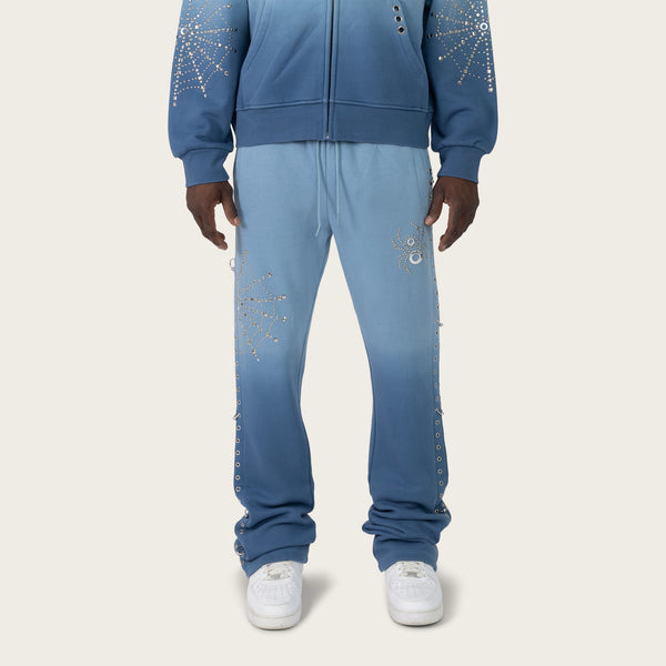 No Rules Stacked Fleece Pants - Dusk Blue