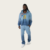 Stacked No Rules Fleece Pants - Dusk Blue