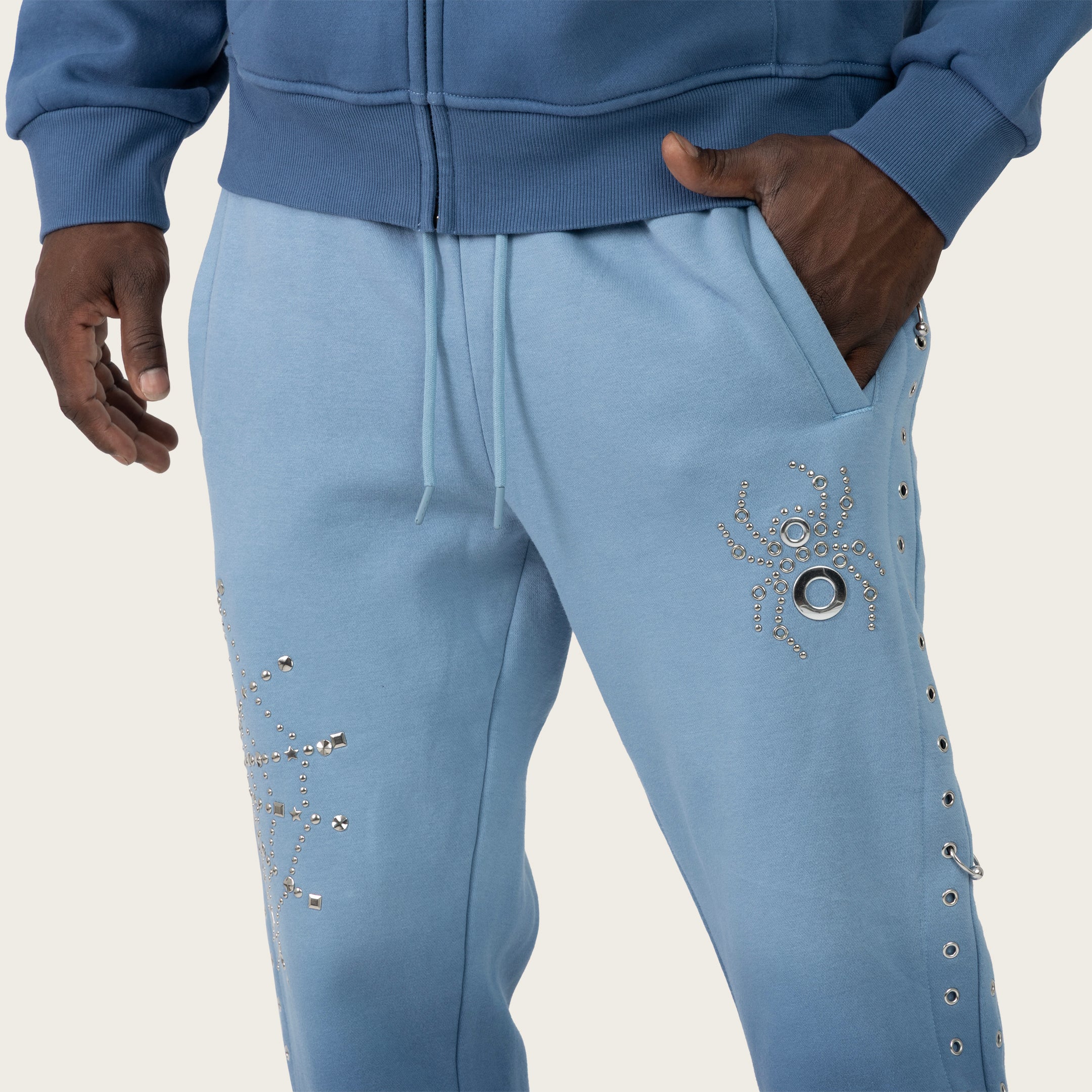 Stacked No Rules Fleece Pants - Dusk Blue