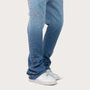 Stacked No Rules Fleece Pants - Dusk Blue