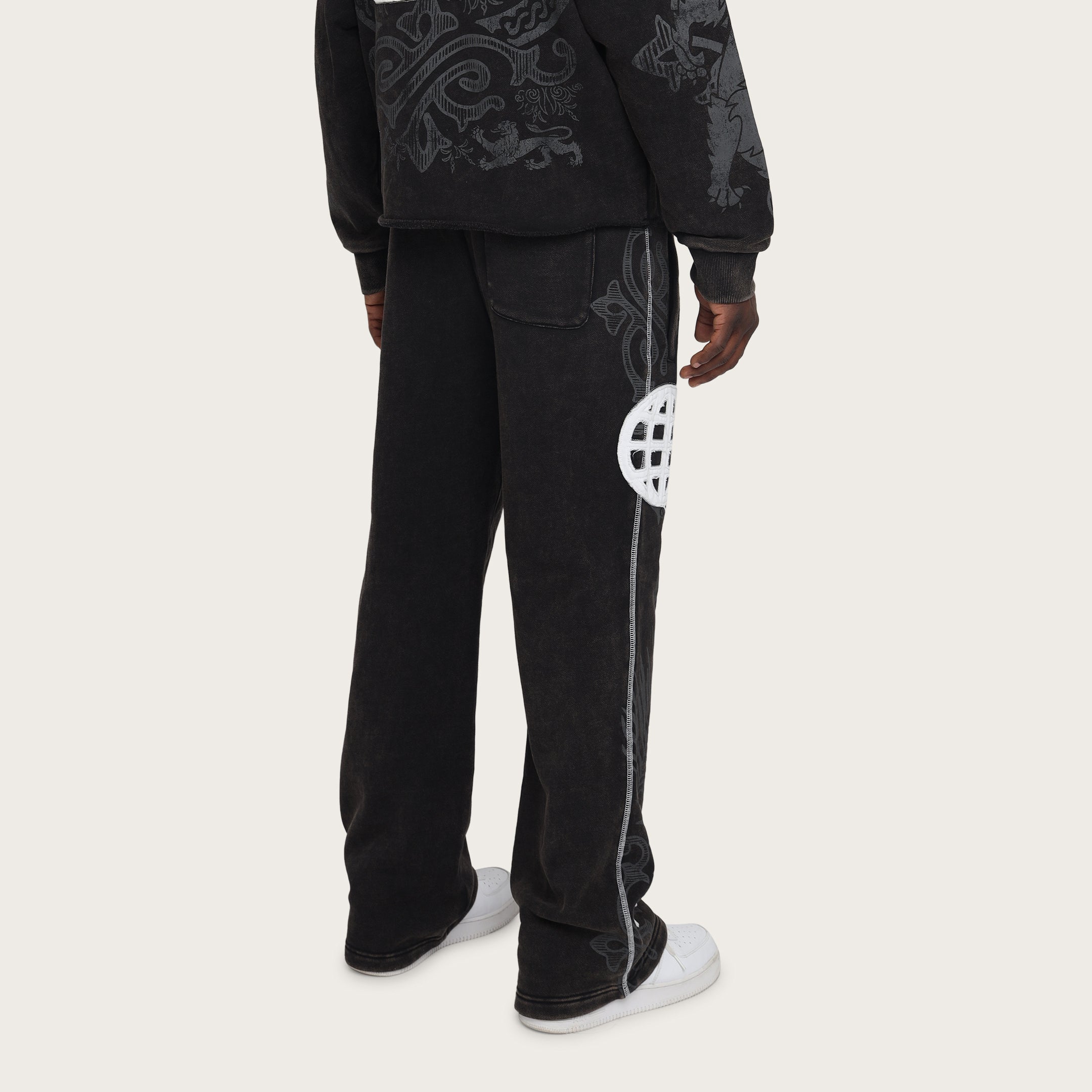 Straight Champion Fleece Pants - Black