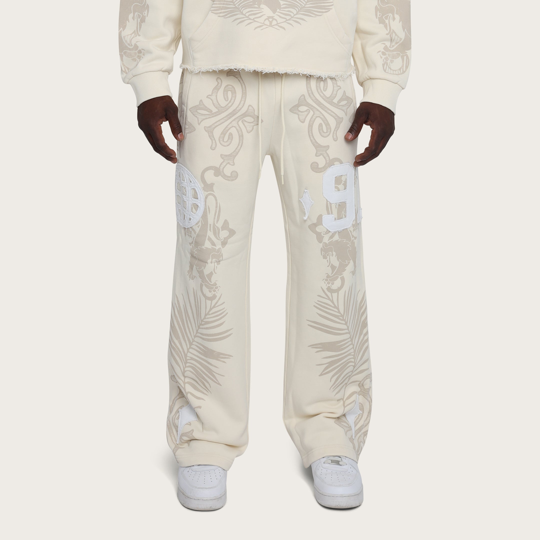 Straight Champion Fleece Pants - Ecru