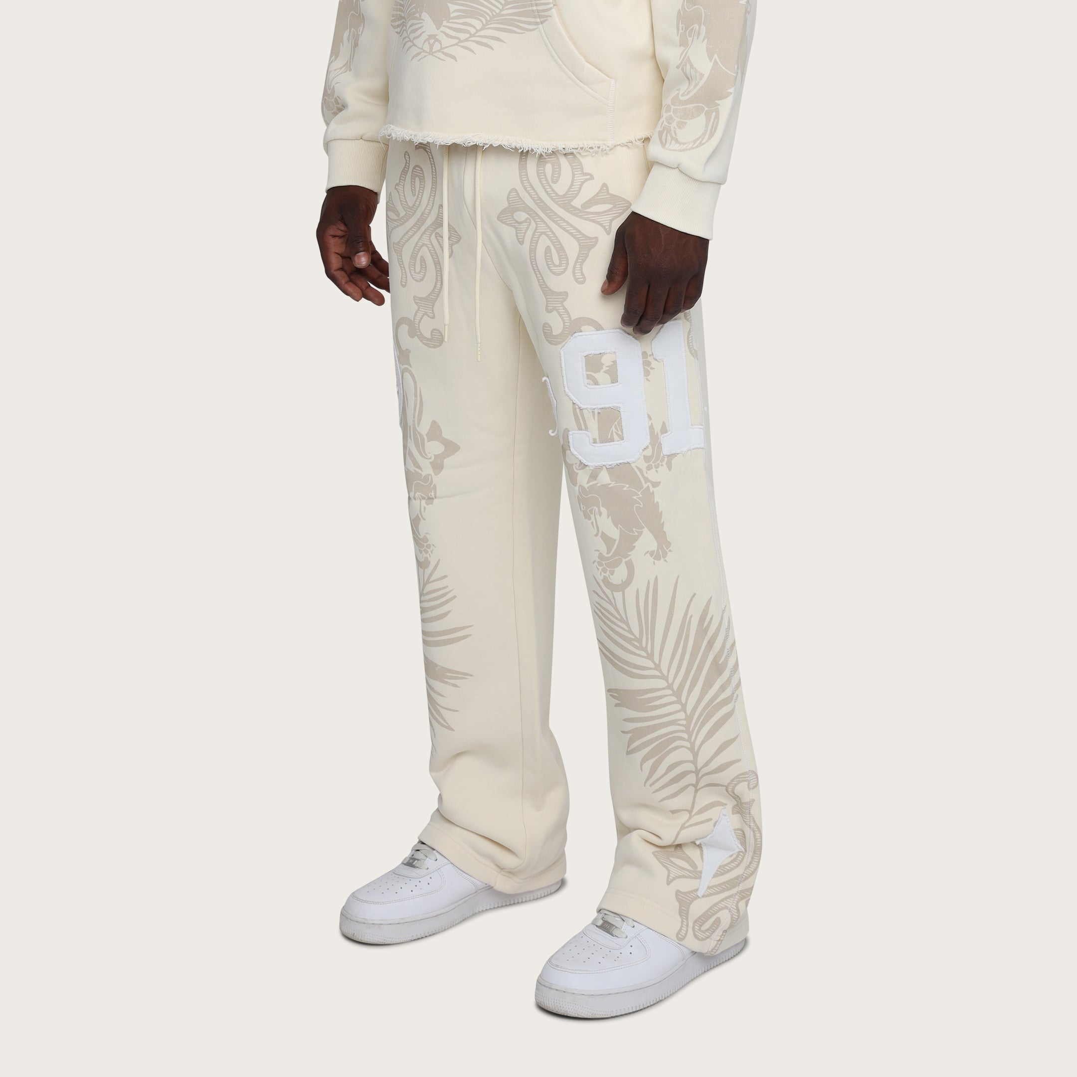 Straight Champion Fleece Pants - Ecru