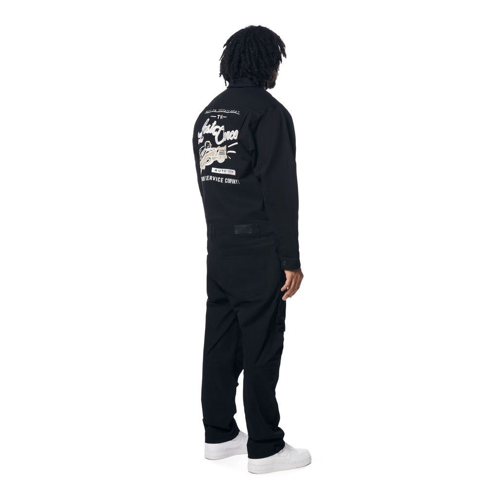 Smoke Rise Pit Stop Twill Jumpsuit - Black