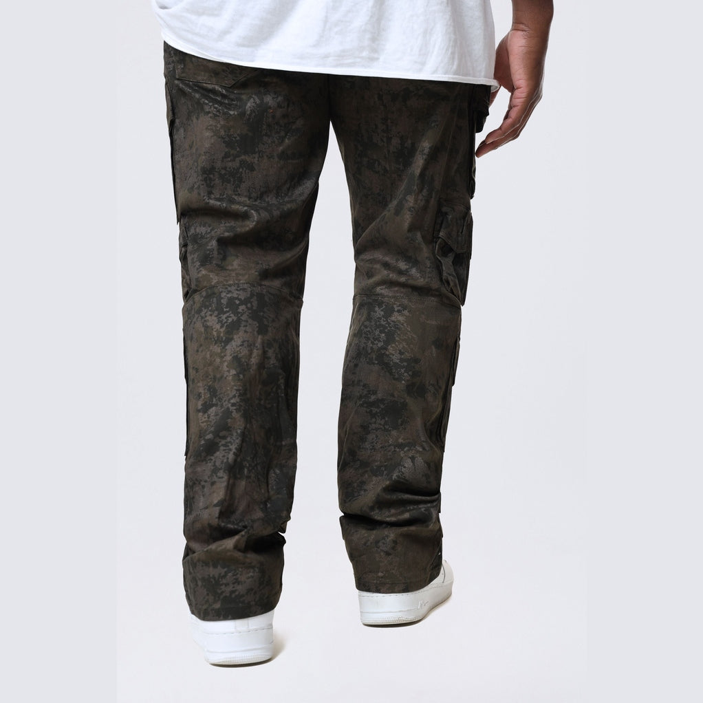 Smoke Rise Big and Tall Big and Tall - Utility Metallic Print Twill Pants - Hawthorne