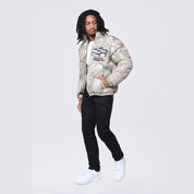 Smoke Rise Printed Puffer Jacket - Khaki Hunting Camo