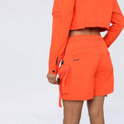 Slouched Utility Windbreaker Shorts