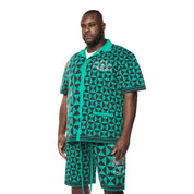 Smoke Rise Big and Tall Big and Tall - Jacquard Knit Shirt - Green