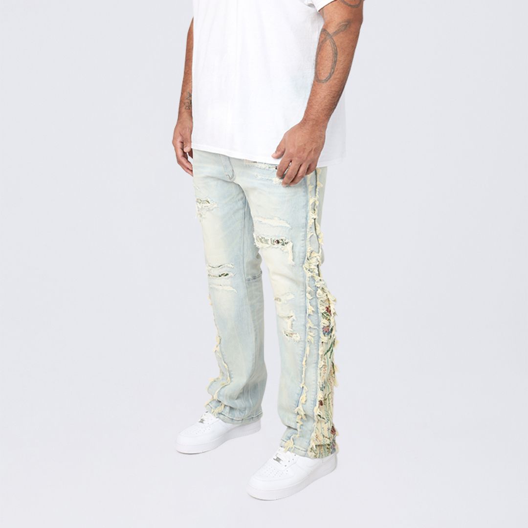 Big and Tall - Straight Tapestry Embroidered Jeans