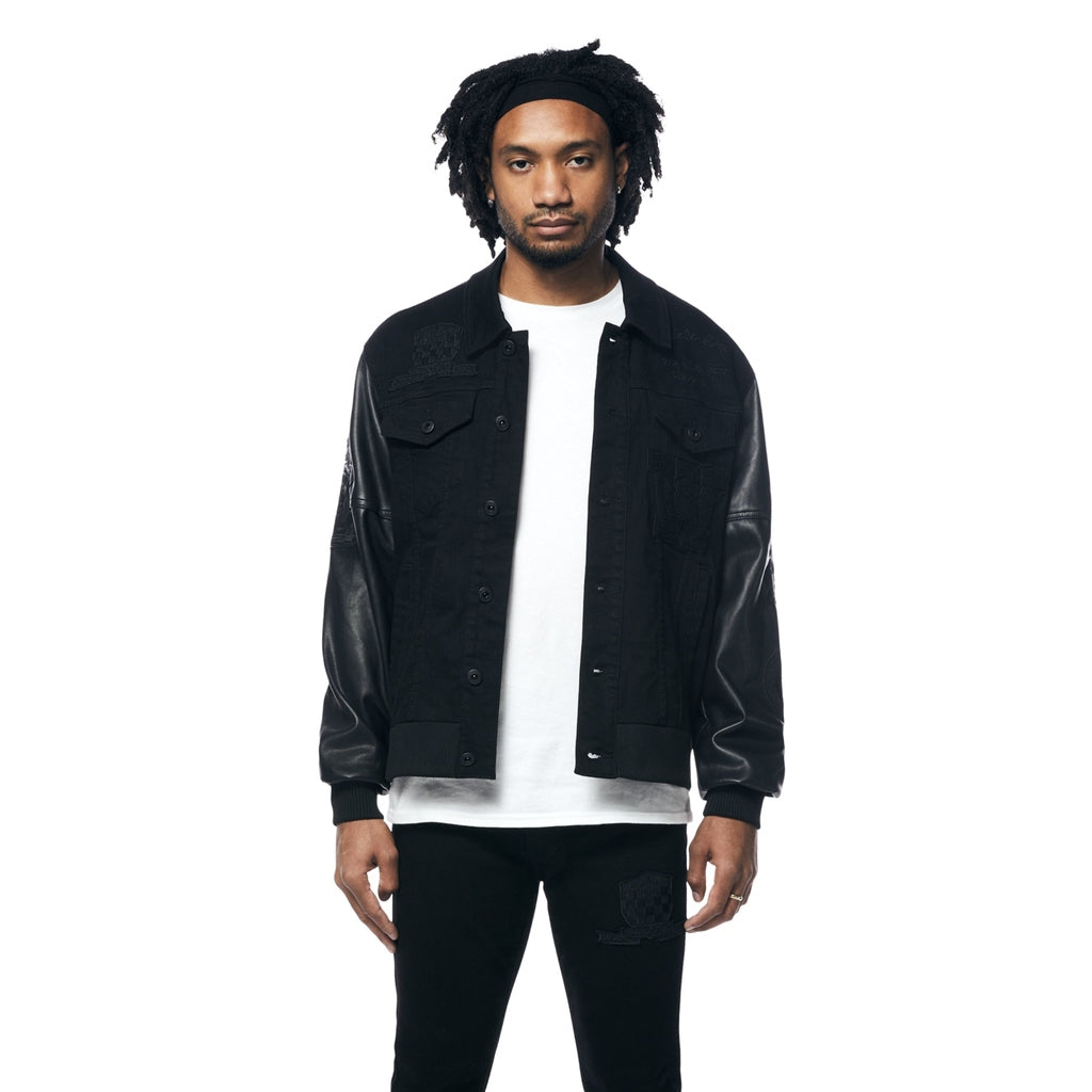 Jean Varsity Jacket - Black – SMOKERISENY.COM