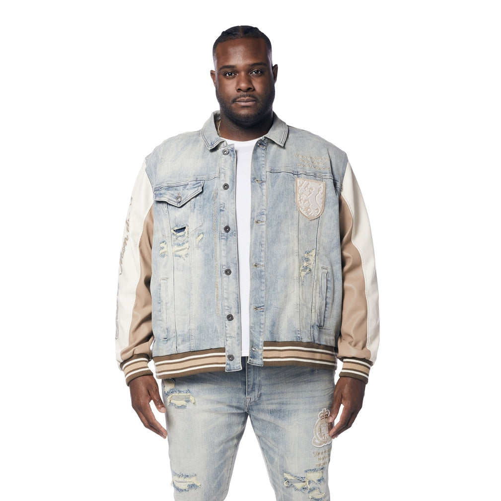 Big and tall jean jacket vest hotsell