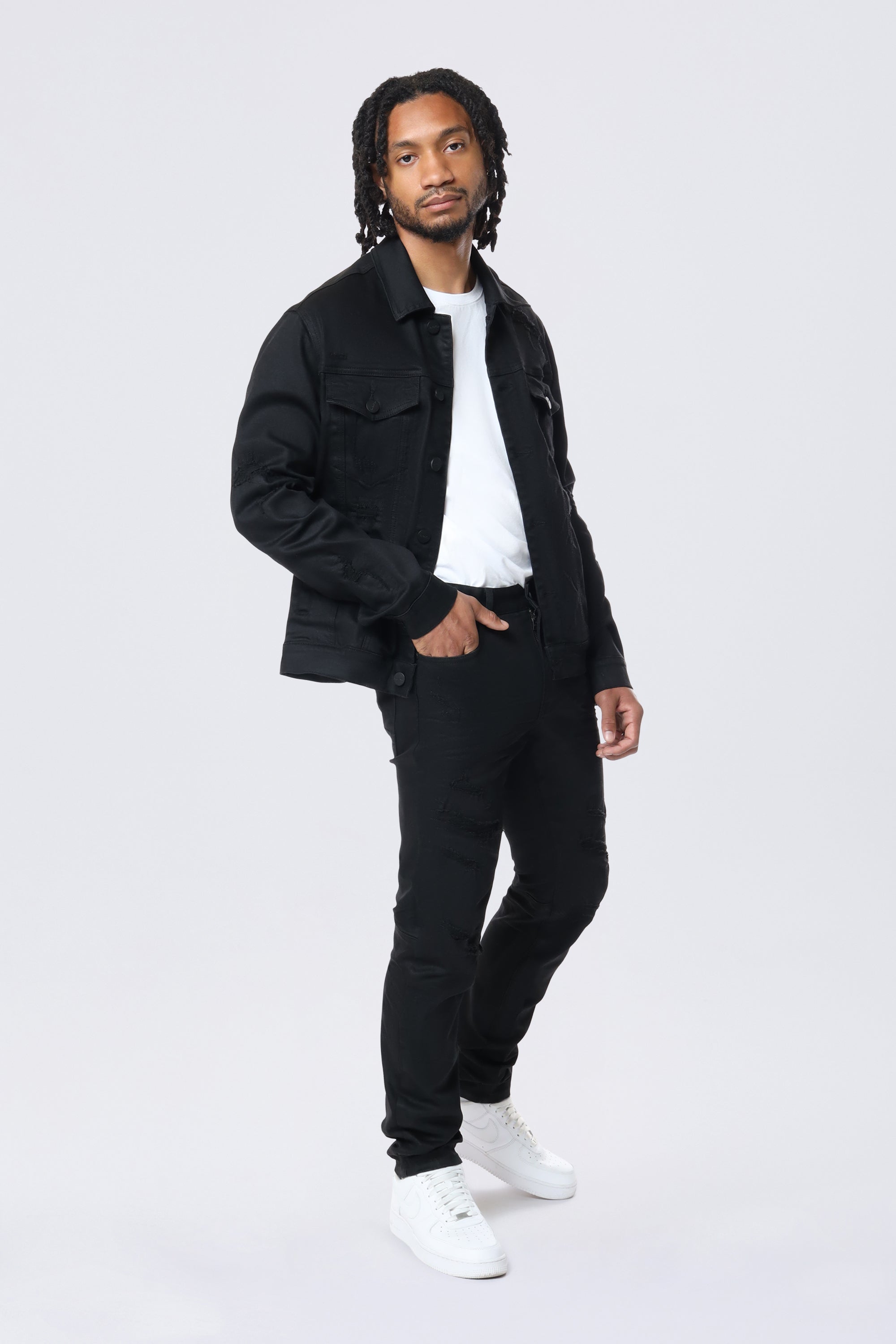 Denim Jacket - Jet Black