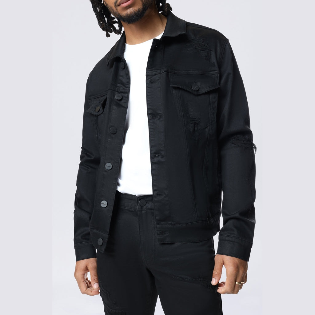 Smoke Rise Denim Jacket - Jet Black