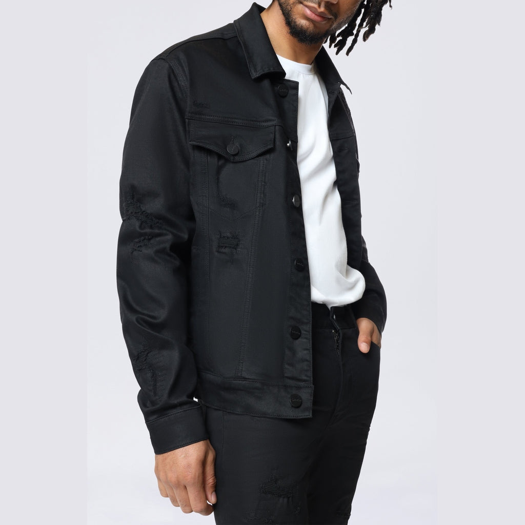 Smoke Rise Denim Jacket - Jet Black