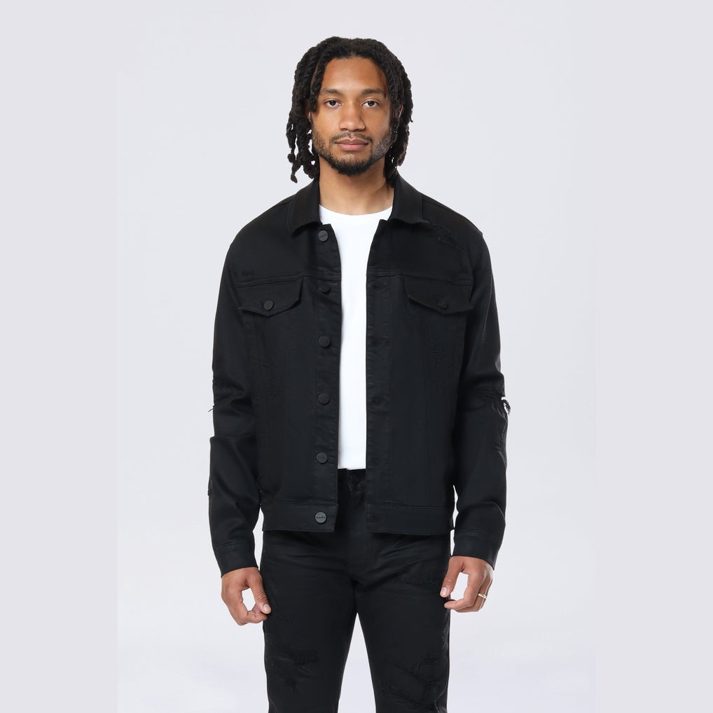 Smoke Rise Denim Jacket - Jet Black